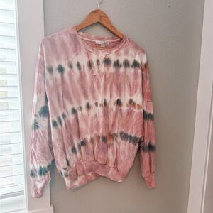 Young fabulous & broke tie dye sweatshirt